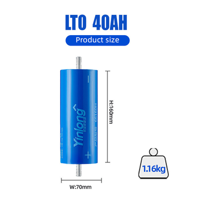 Batería recargable 2.3V Yinlong Lto 55Ah 35Ah 40Ah del titanato del litio 66160
