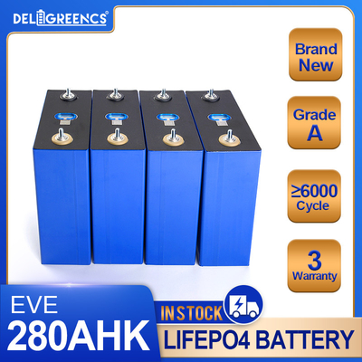 Nuevo grado 3.2v una batería 280ah 300ah 48V los E.E.U.U. de la Sistema Solar Lifepo4 común