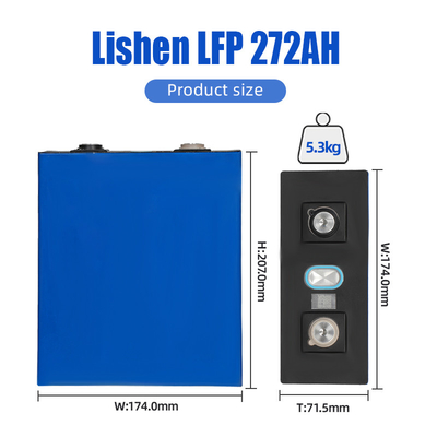 Baterías de litio de Lishen 3.2V 272ah 280ah Lifepo4 para 48V solar