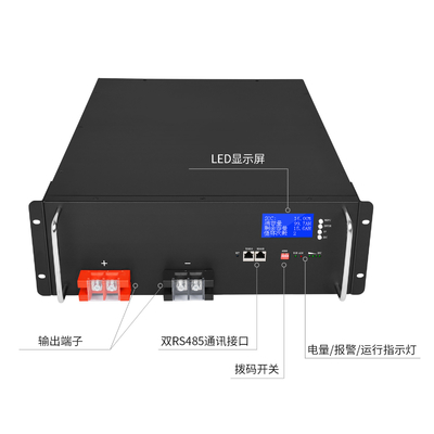 los ciclos profundos de 48V 50AH califican una batería del estante del servidor del litio Lifepo4 para el almacenamiento de energía